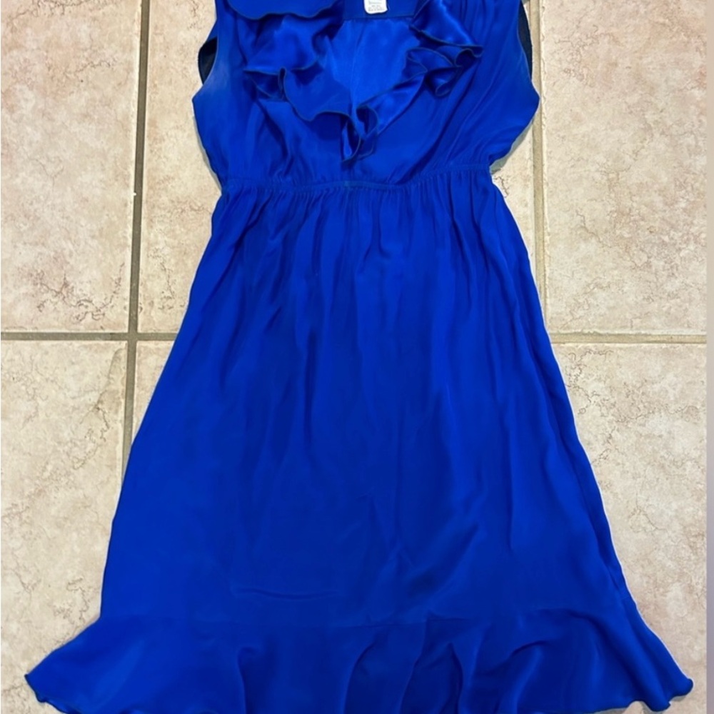 Elegant Blue Sleeveless Dress